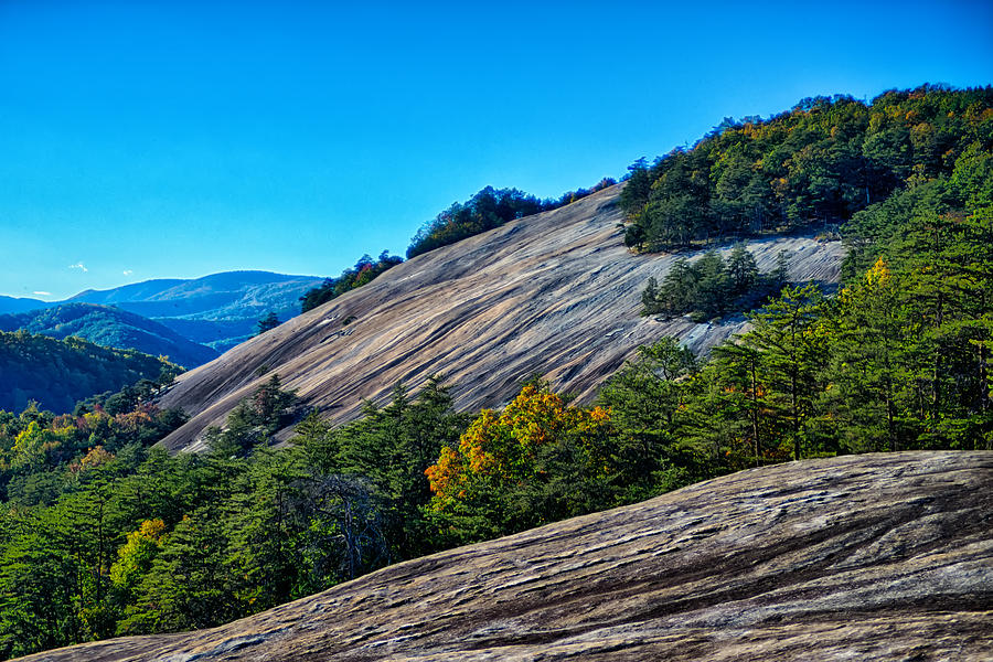 Stone Mountain North Carolina Scenery During Autumn Season Photograph ...