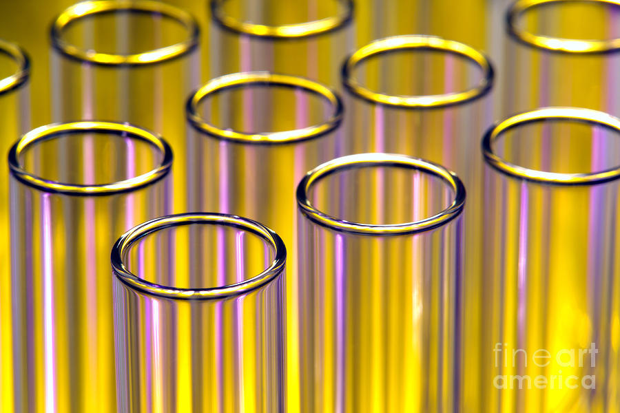 Test Tubes in Science Research Lab #21 Photograph by Olivier Le Queinec