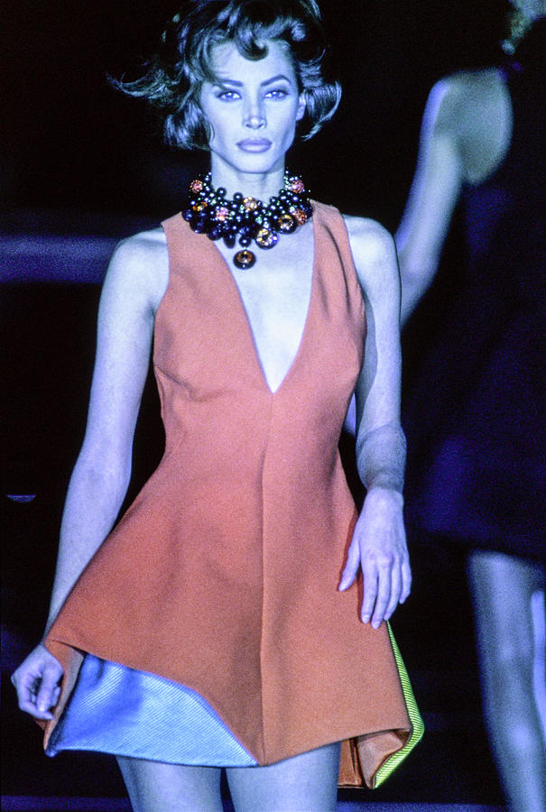 Versace Fall 1991 Rtw Show 21 Photograph by Guy Marineau Versace Fall 1991 Rtw Show 21 Photograph by Guy Marineau
