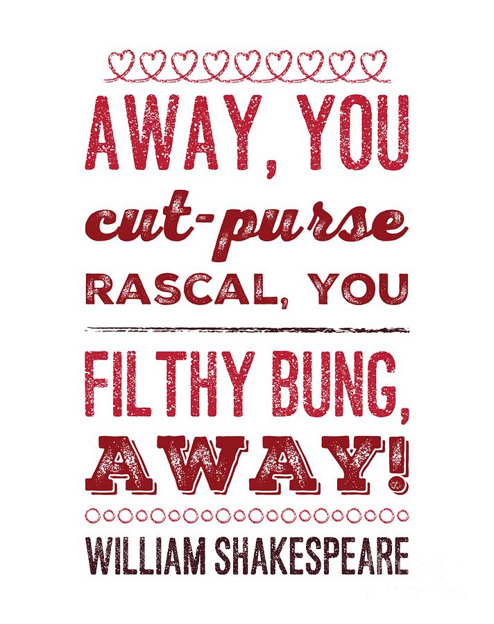 William Shakespeare, Insults and Profanities #21 Digital Art by Esoterica Art Agency
