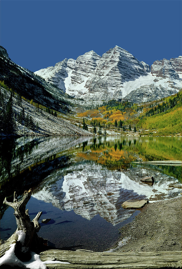 210426 Maroon Bells Reflect  Photograph by Ed  Cooper Photography