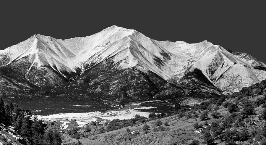 210715-BW Mt. Princeton Photograph by Ed Cooper Photography