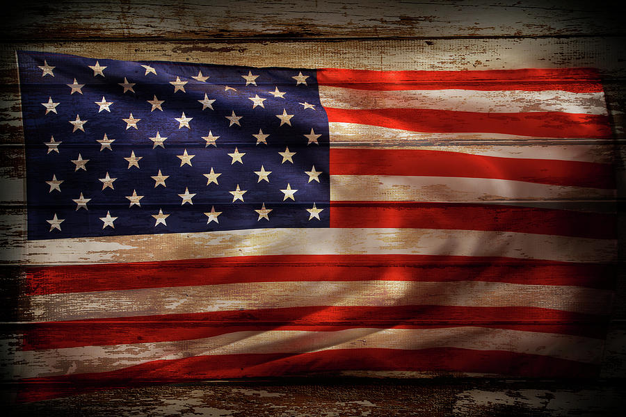American flag 45 Digital Art by Les Cunliffe