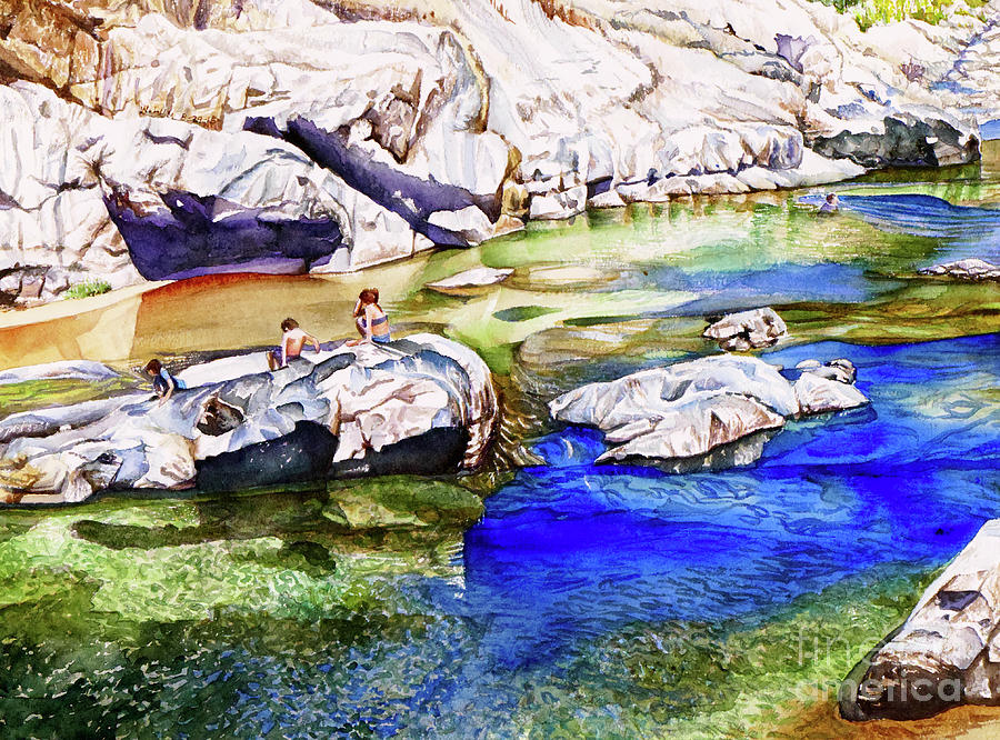 #211 South Yuba River #211 Painting by William Lum