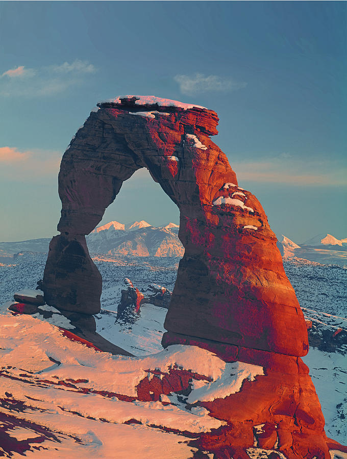 212702 Delicate Arch in Winter Photograph by Ed Cooper Photography