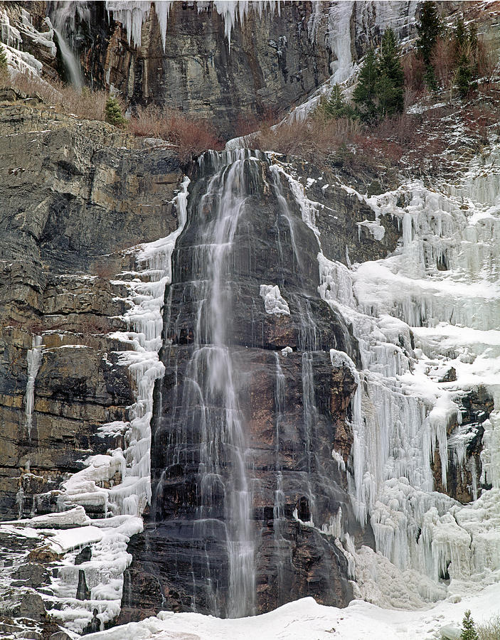 212M40 Bridal Veil Falls Utah Photograph by Ed Cooper Photography