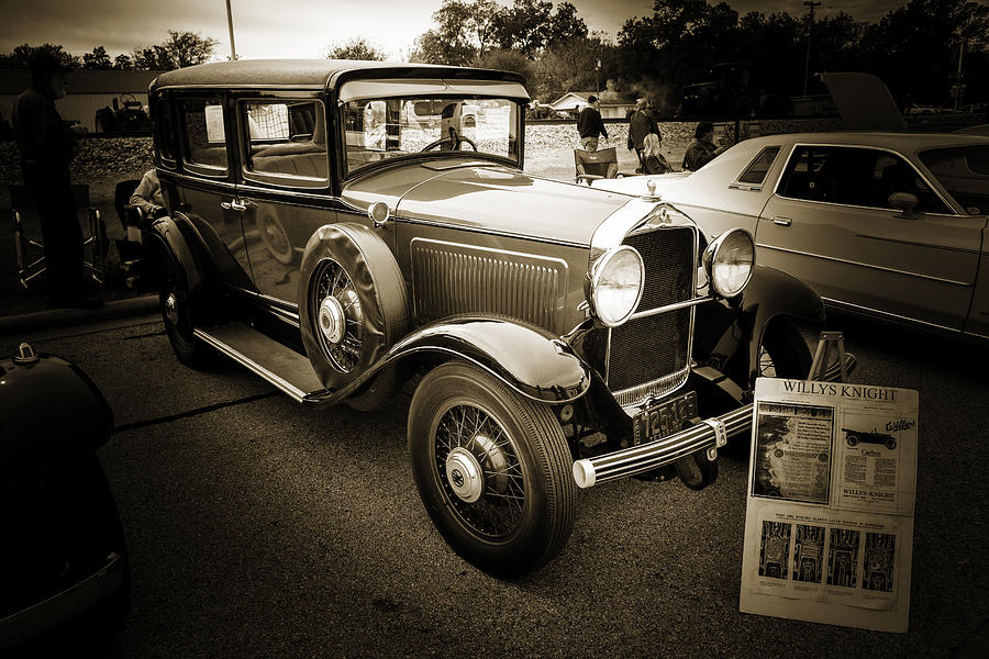 1929 Willys Knight Vintage Classic Car Automobile Photographs Fi #22 Photograph by M K Miller