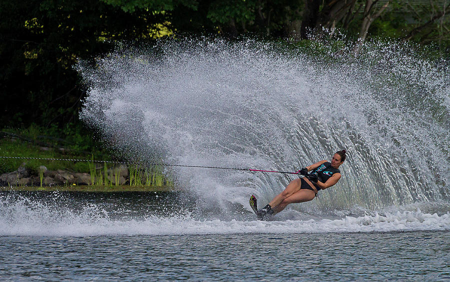 38th Annual Lakes Region Open Water Ski Tournament #22 Photograph by Benjamin Dahl