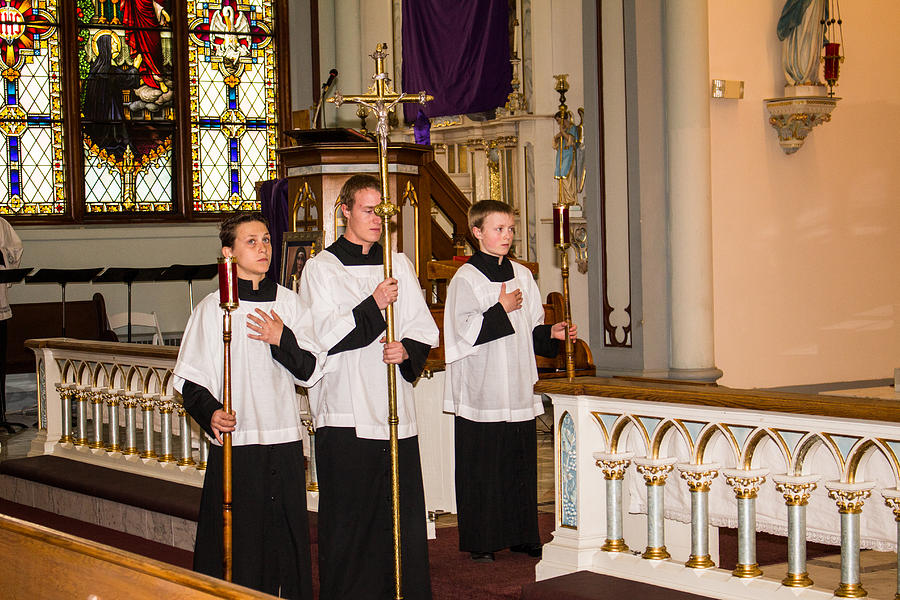 22 Altar Servers during Stations of the Cross Photograph by Tom ...