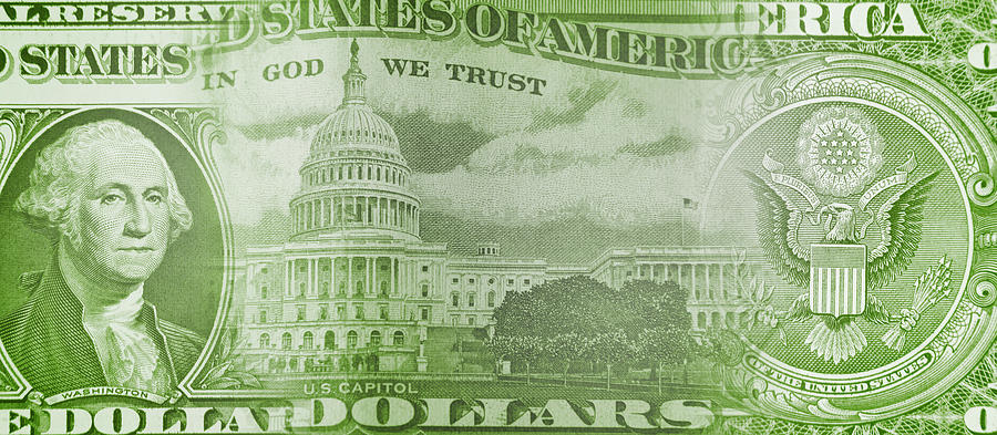 American banknotes 2 Digital Art by Les Cunliffe