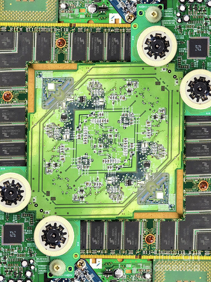Computer Circuit Board Kaleidoscopic Design #22 Photograph by Amy Cicconi