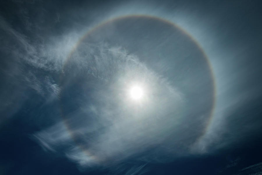 22 Degree Solar Halo Photograph by William Lee