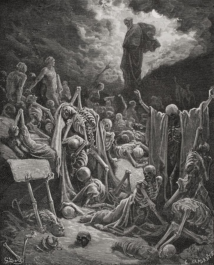 Engraving From The Dore Bible Drawing by Vintage Design Pics - Pixels
