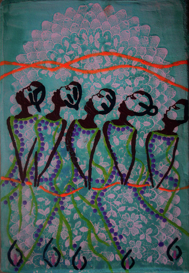 Five Wise Virgins #22 Painting by Gloria Ssali