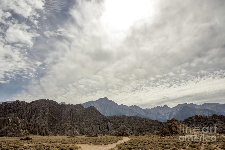 Nature Photograph - Rocks, Mountains and Sky at Alabama Hills, the Mobius Arch Loop  #22 by Eiko Tsuchiya
