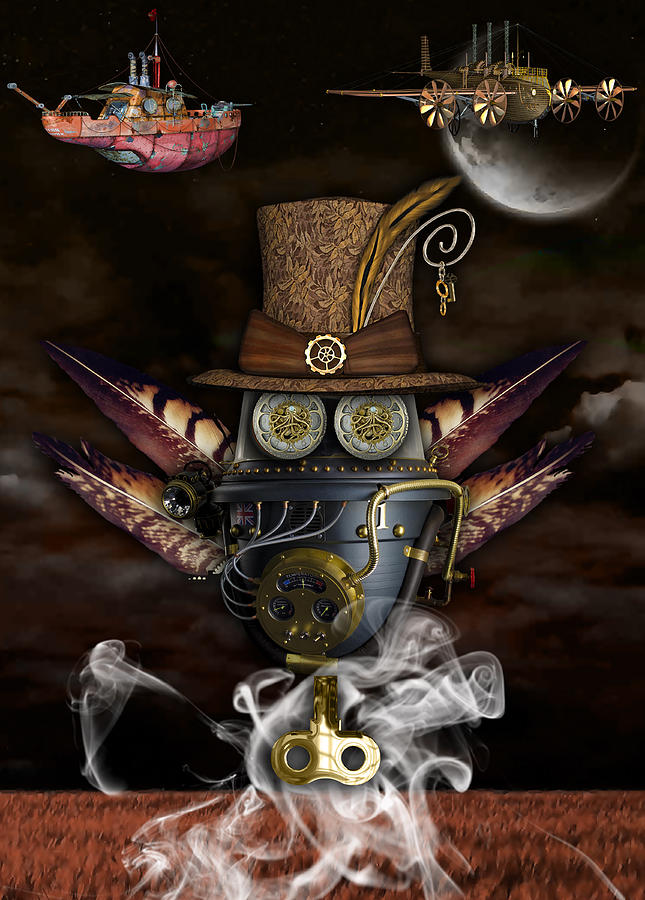 Steampunk Art #22 Mixed Media by Marvin Blaine