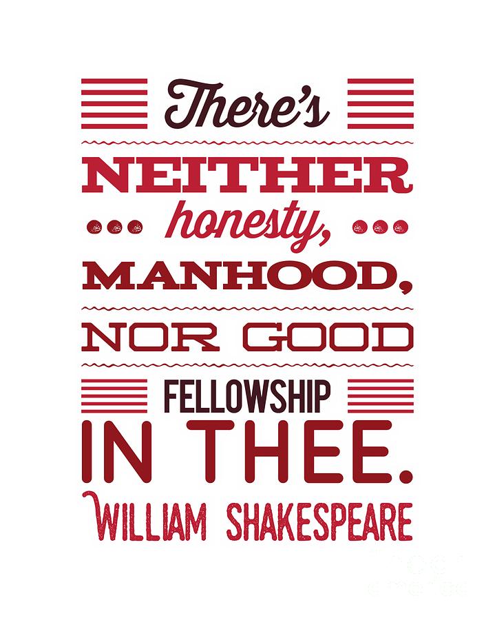 William Shakespeare, Insults and Profanities #22 Digital Art by Esoterica Art Agency