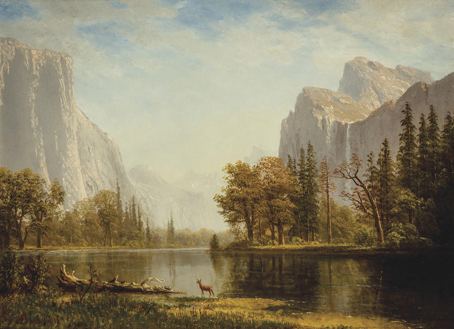 Albert Bierstadt  Painting - Yosemite Valley #22 by Albert Bierstadt