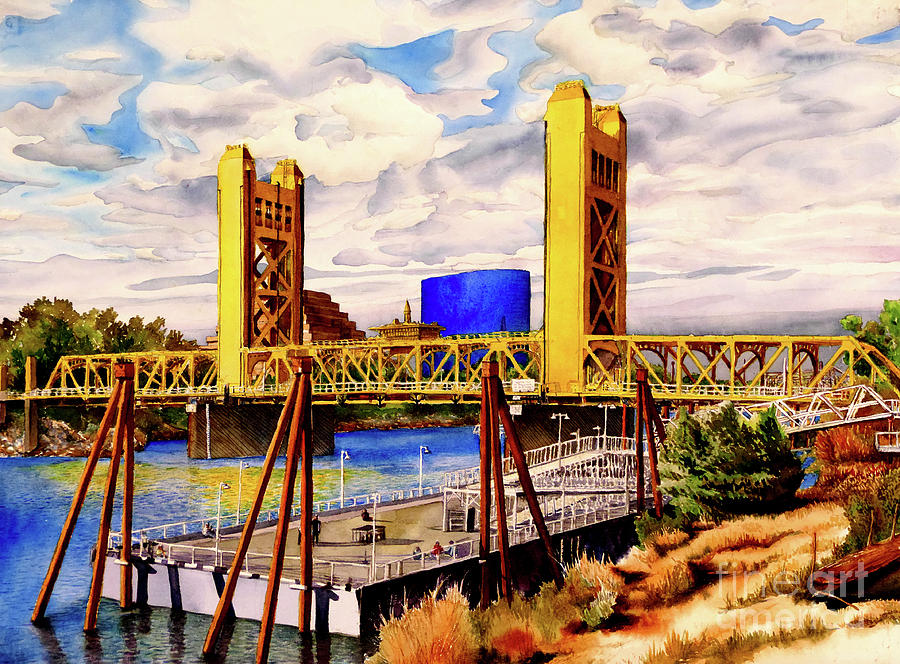 #220 Tower Bridge #220 Painting by William Lum