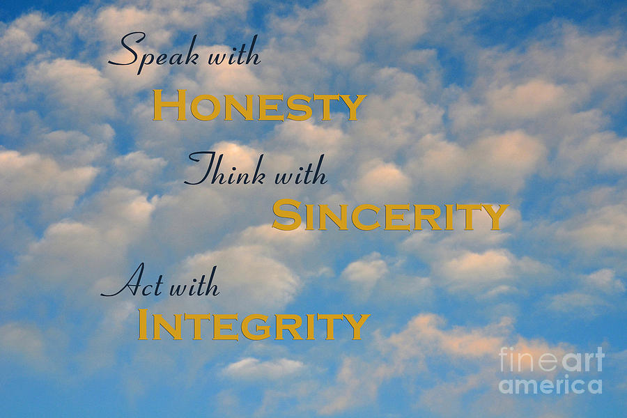 229- Speak With Honesty Photograph by Joseph Keane