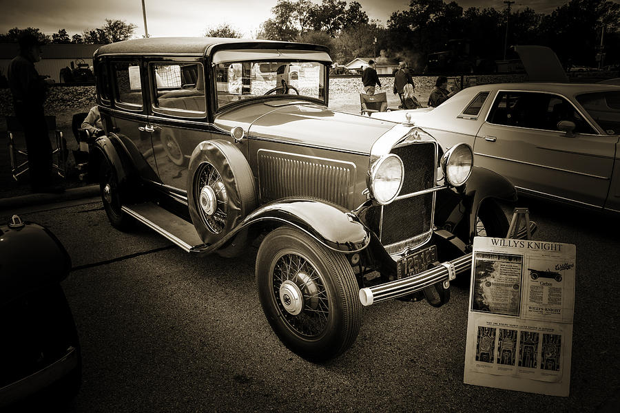 1929 Willys Knight Vintage Classic Car Automobile Photographs Fi #23 Photograph by M K Miller