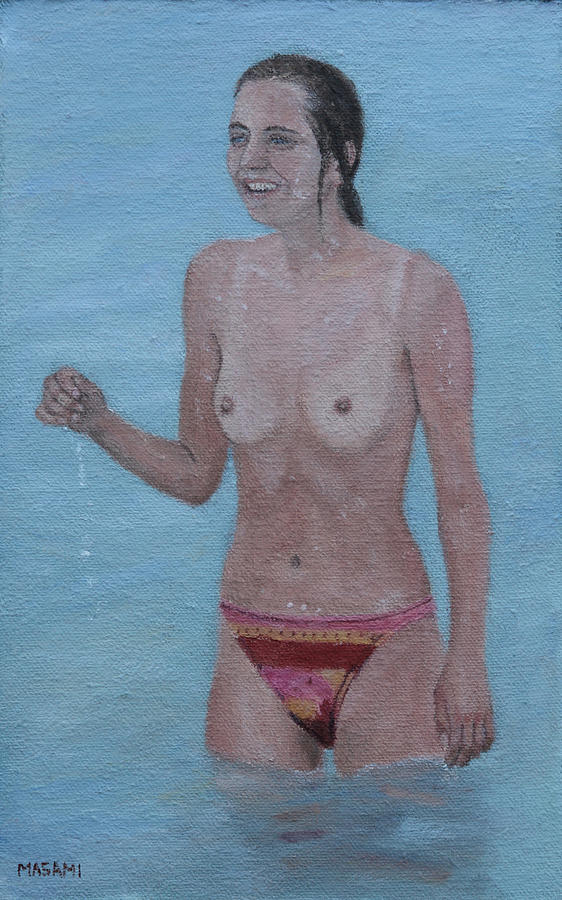 Beach Girl #23 Painting by Masami Iida