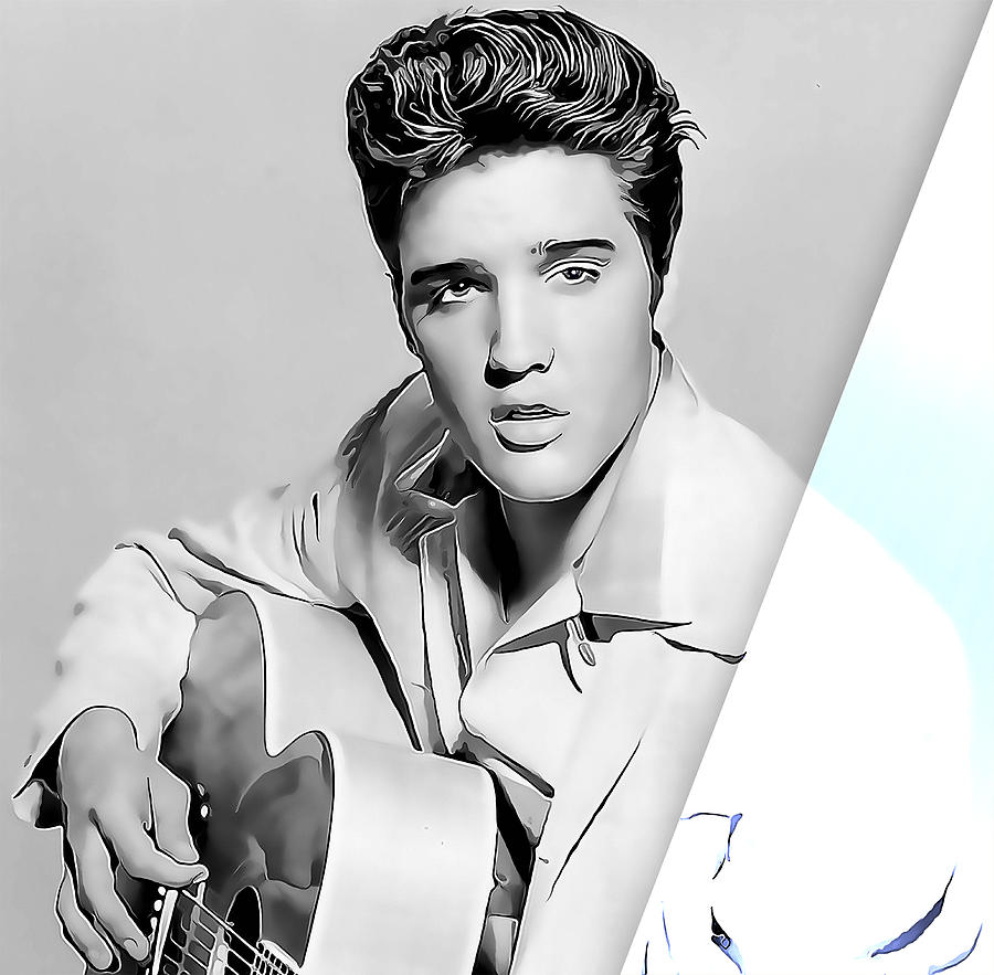 Elvis Presley #11 Mixed Media by Marvin Blaine