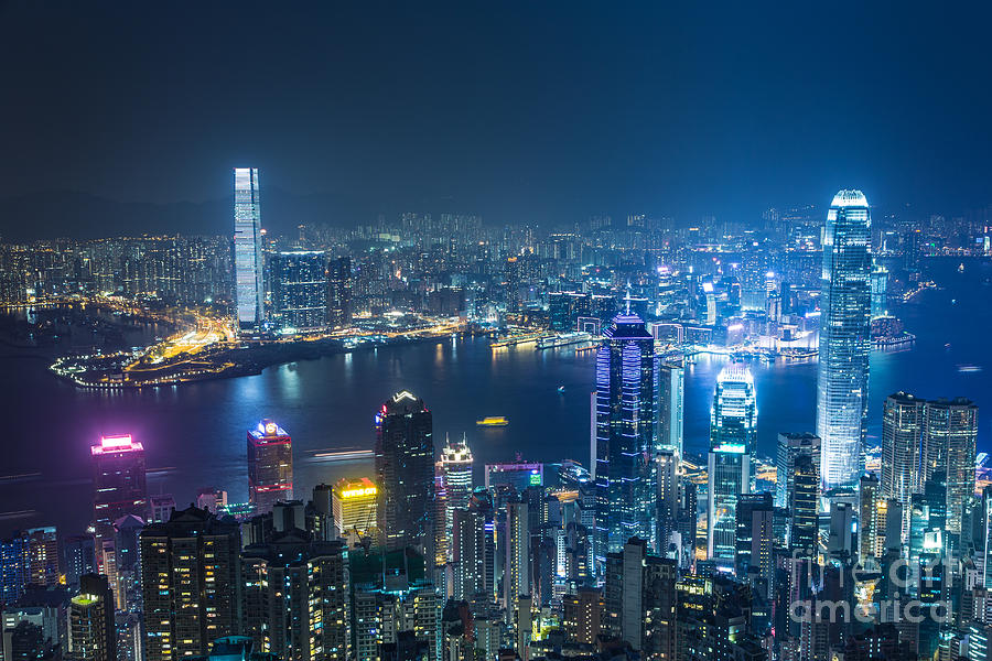 Hong Kong skyline #23 Photograph by Didier Marti