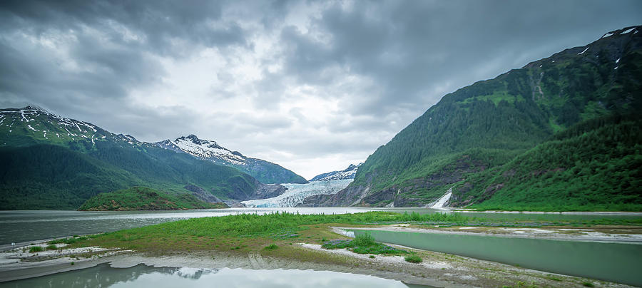 Scenery Around Mendenhall Glacier Park In Juneau Alaska #23 Photograph by Alex Grichenko