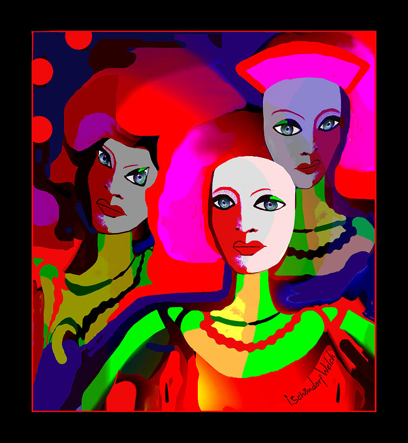 2314 -  Ladies  Colour Of Strenght 2017 ... Digital Art by Irmgard Schoendorf Welch