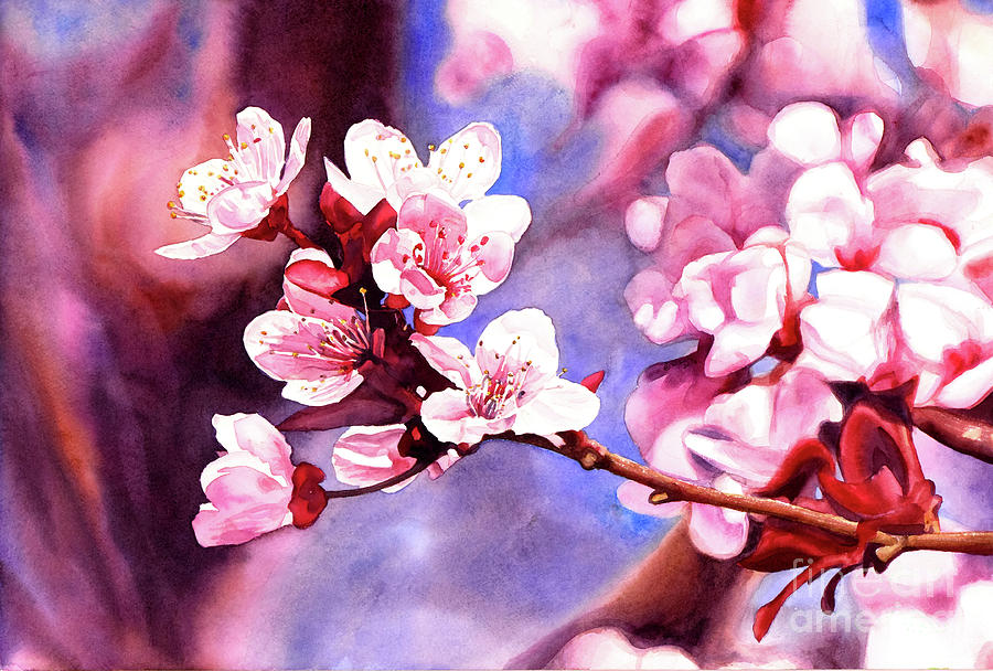 #233 Cherry Blossoms #233 Painting by William Lum
