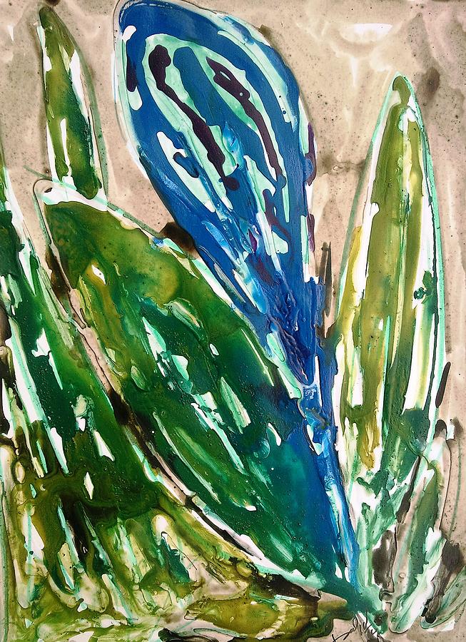 Abstract Painting - Divine Flowers by Baljit Chadha Abstract Painting - Divine Flowers by Baljit Chadha