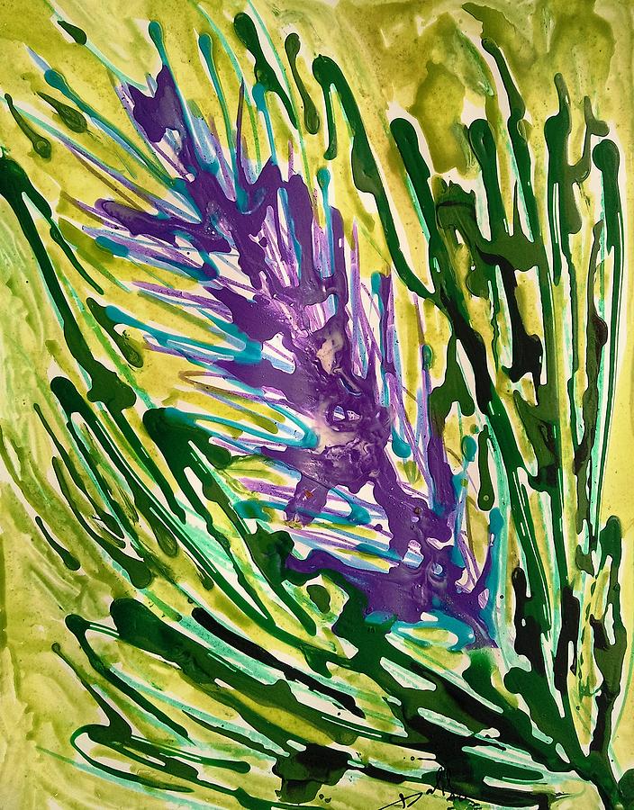 Abstract Painting - Divine Flowers by Baljit Chadha Abstract Painting - Divine Flowers by Baljit Chadha