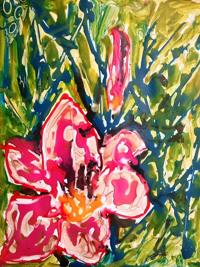 Abstract Painting - Divine Flowers by Baljit Chadha Abstract Painting - Divine Flowers by Baljit Chadha