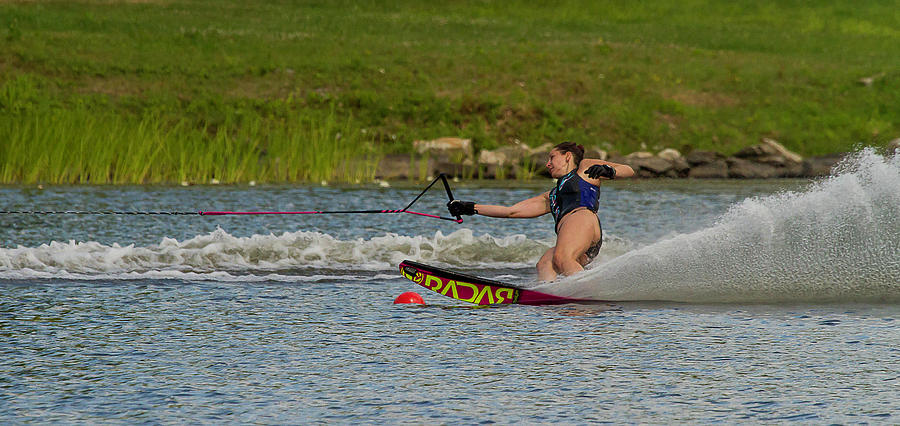 38th Annual Lakes Region Open Water Ski Tournament #24 Photograph by Benjamin Dahl