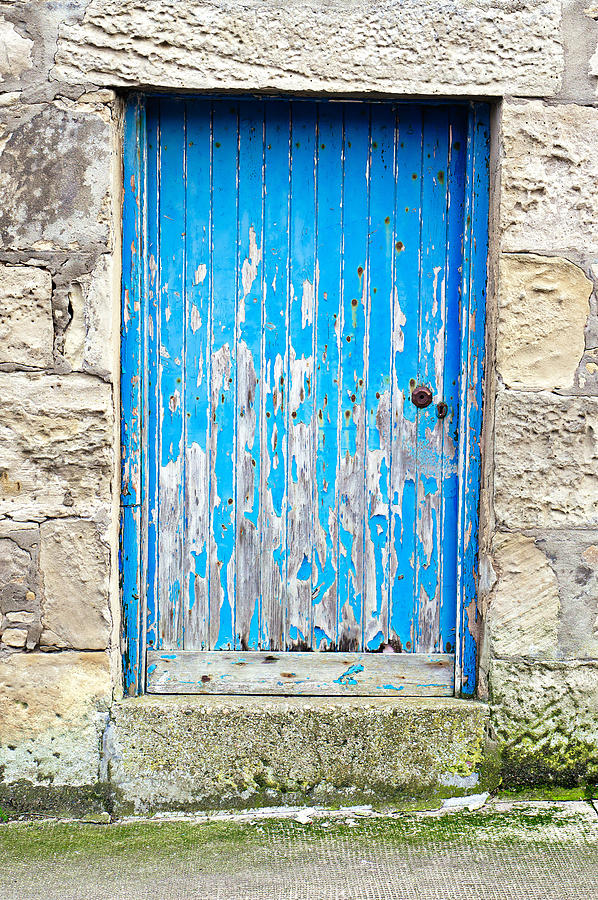 Abstract Photograph - Blue door #24 by Tom Gowanlock