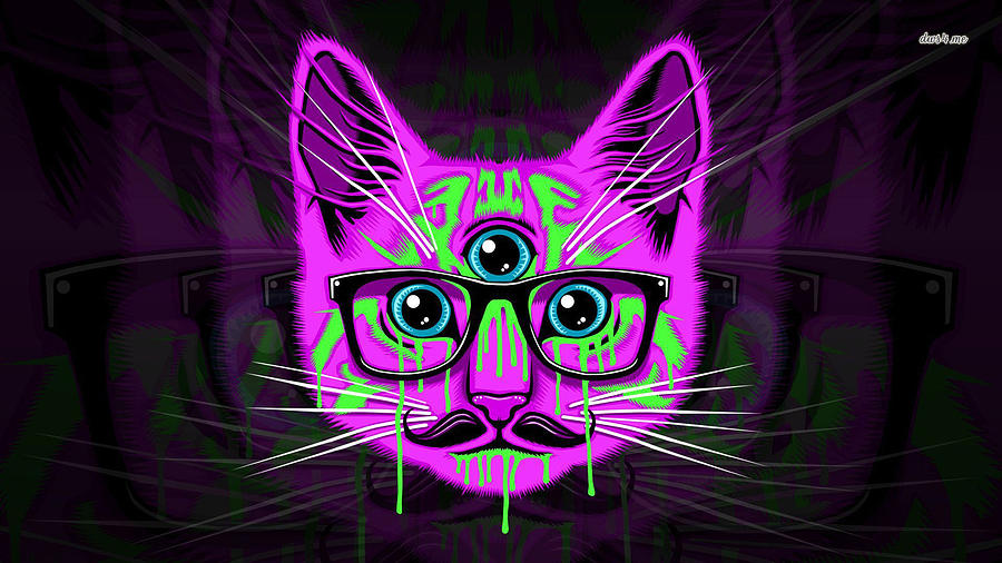 Cat Digital Art - Cat #24 by Maye Loeser