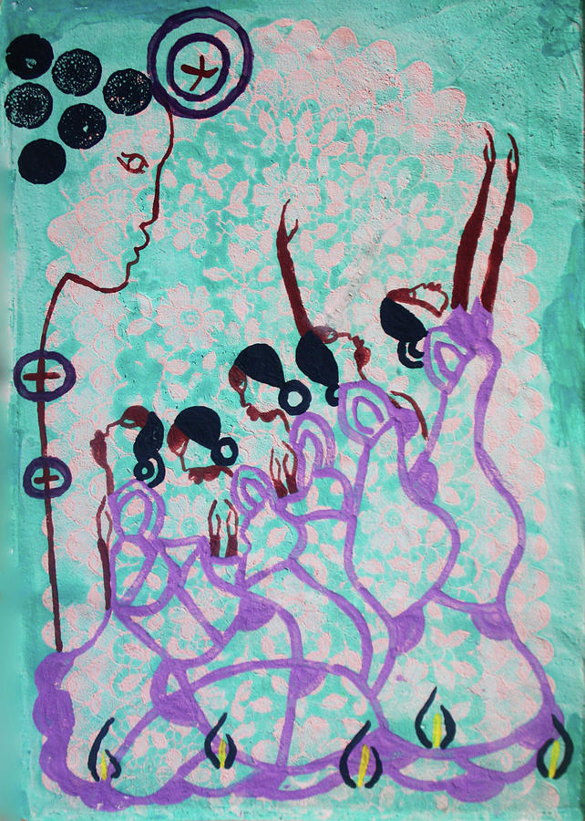 Five Wise Virgins #24 Painting by Gloria Ssali