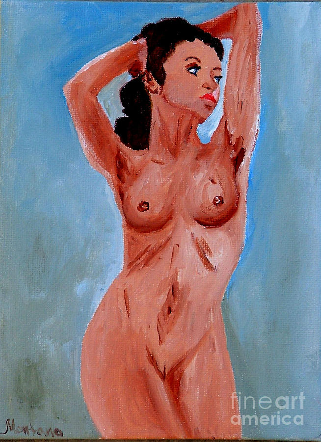 Nude Painting - Girl Nude #24 by Inna Montano