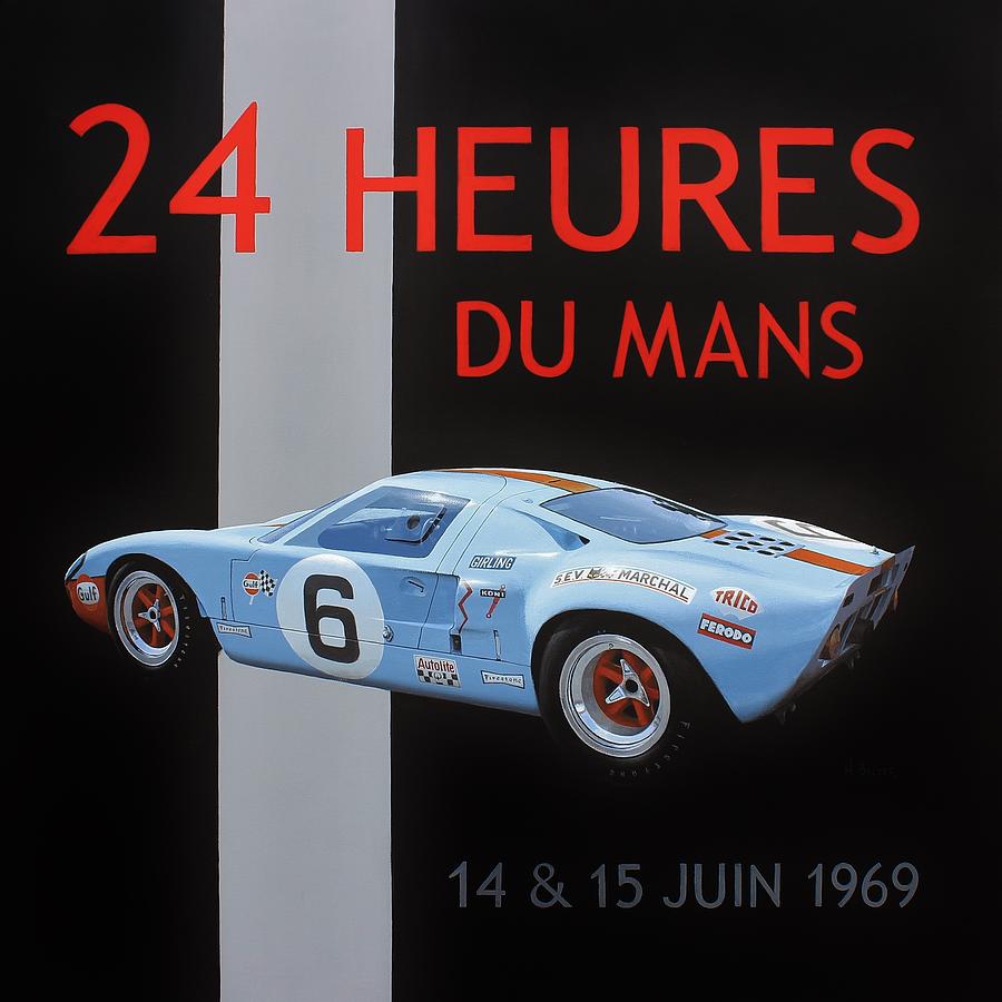 24 Hours of Le Mans Painting by Henry Balzer - Fine Art America