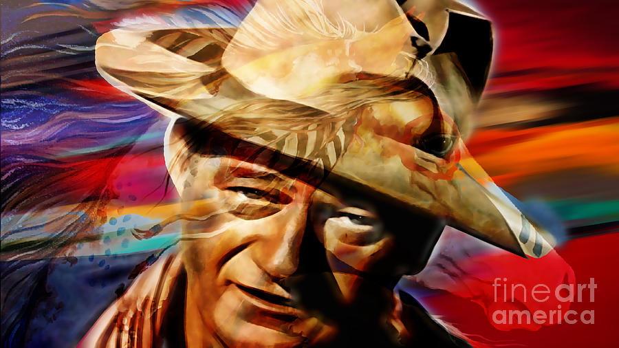 John Wayne Collection #24 Mixed Media by Marvin Blaine