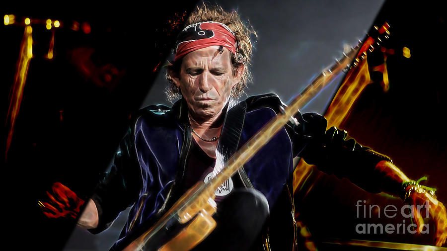 Keith Richards Mixed Media - Keith Richards Collection #30 by Marvin Blaine