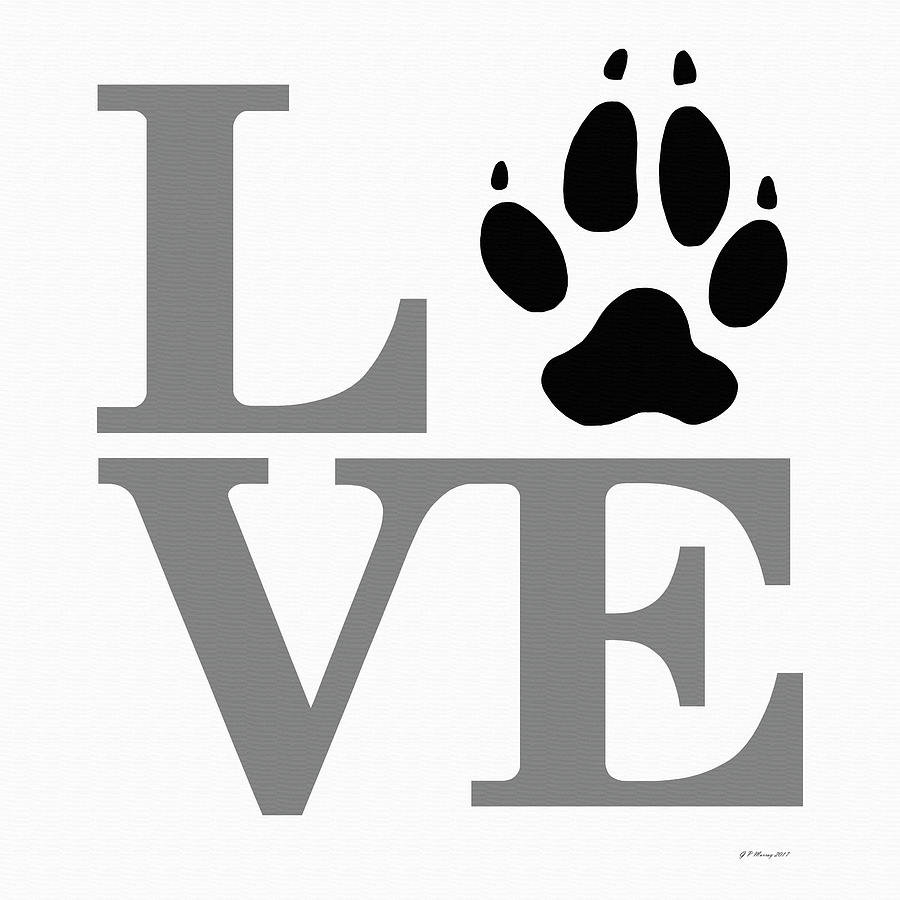 Love Claw Paw Sign #24 Digital Art by Gregory Murray