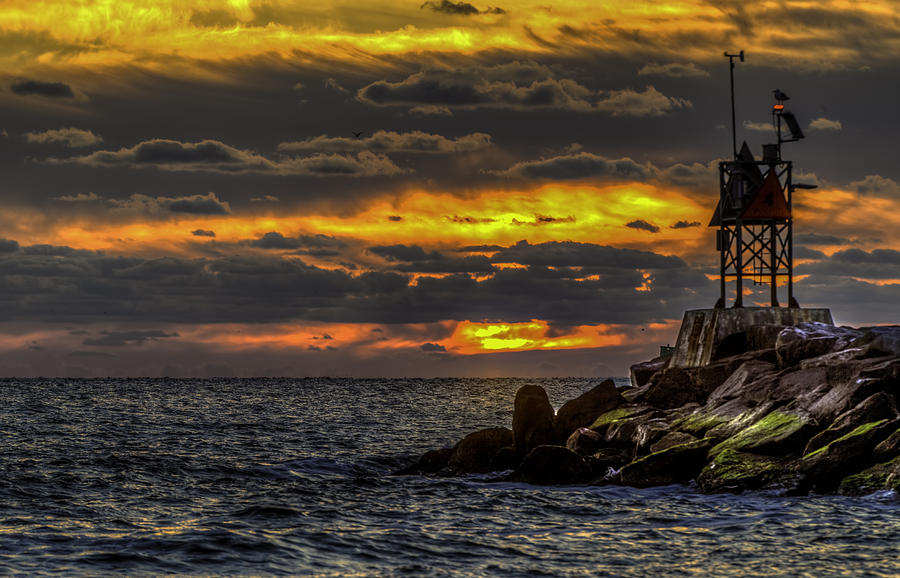 Sunset Photograph - Rudee Inlet by Pete Federico Sunset Photograph - Rudee Inlet by Pete Federico