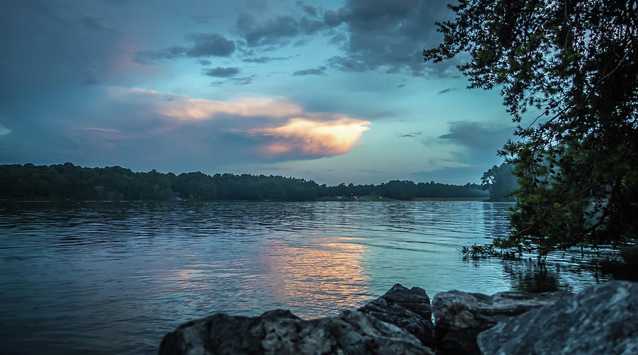 Stormy Landscape Over Lake Jocassee South Carolina #24 Photograph by Alex Grichenko