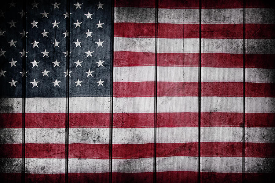 American flag 15 Photograph by Les Cunliffe