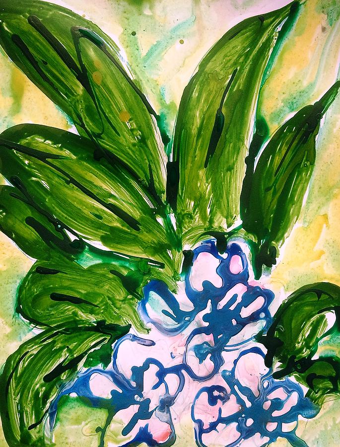 Abstract Painting - Divine Flowers by Baljit Chadha Abstract Painting - Divine Flowers by Baljit Chadha