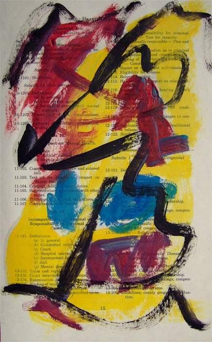 Abstract Painting - Abstract On Paper No. 17 by Michael Henderson Abstract Painting - Abstract On Paper No. 17 by Michael Henderson