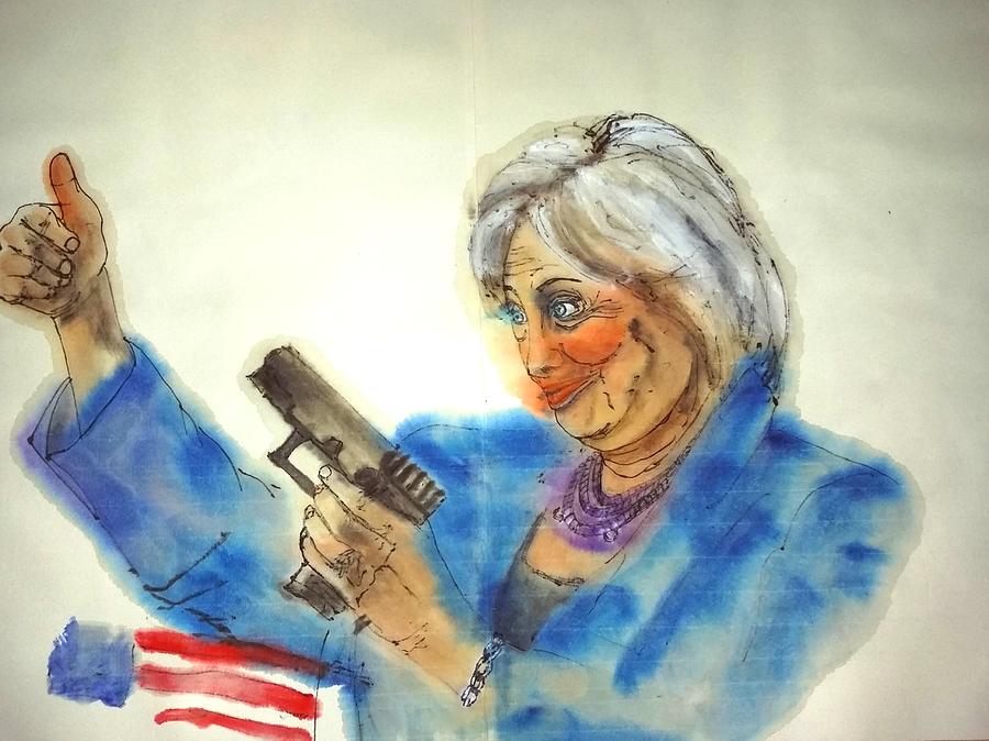 2016 Presidential campaign  album #25 Painting by Debbi Saccomanno Chan
