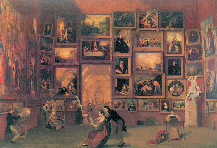 Gallery of the Louvre #1 Photograph by Samuel Morse